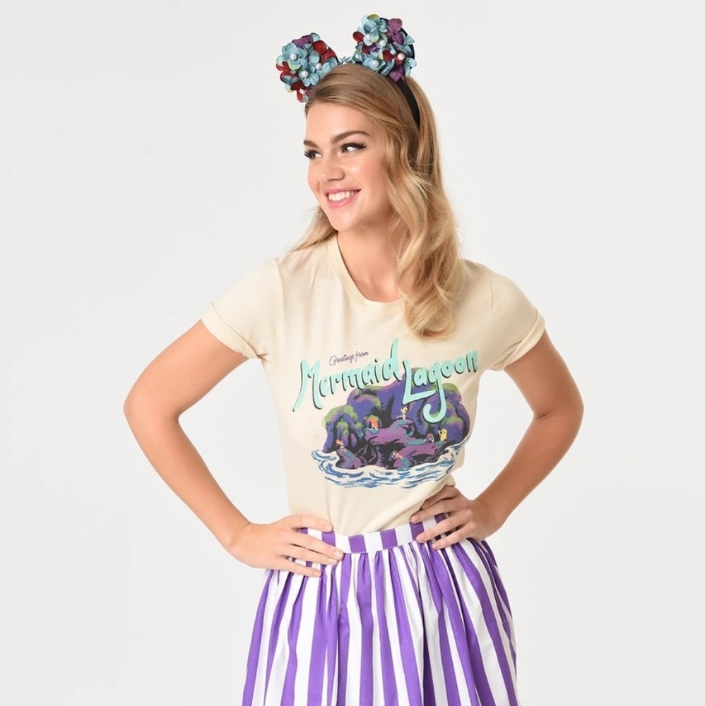 Disneyland Mermaid Lagoon Unique Vintage XXL shirt